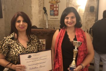 XIV Ed.Premio letterario città di Taranto: la scrittrice Valentina Nuccio si è aggiudicata il Premio Speciale della Presidenza