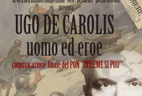 Il 23 dicembre all’auditorium TaTÀ di Taranto  Ugo de Carolis: uomo ed eroe