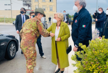 Il Commissario per l'emergenza Figliuolo e il capo Protezione civile Curcio, in visita al Consiglio regionale della Puglia